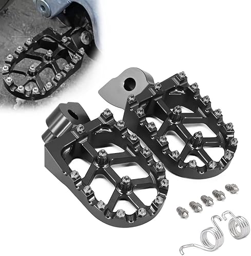 JFG RACING Estriberas CNC para bicicleta de cross, estriberas de pedal de descanso CNC para YZ65 18-23YZ85 02-23YZ125 97-23YZ250 98-23YZ250F WR250F