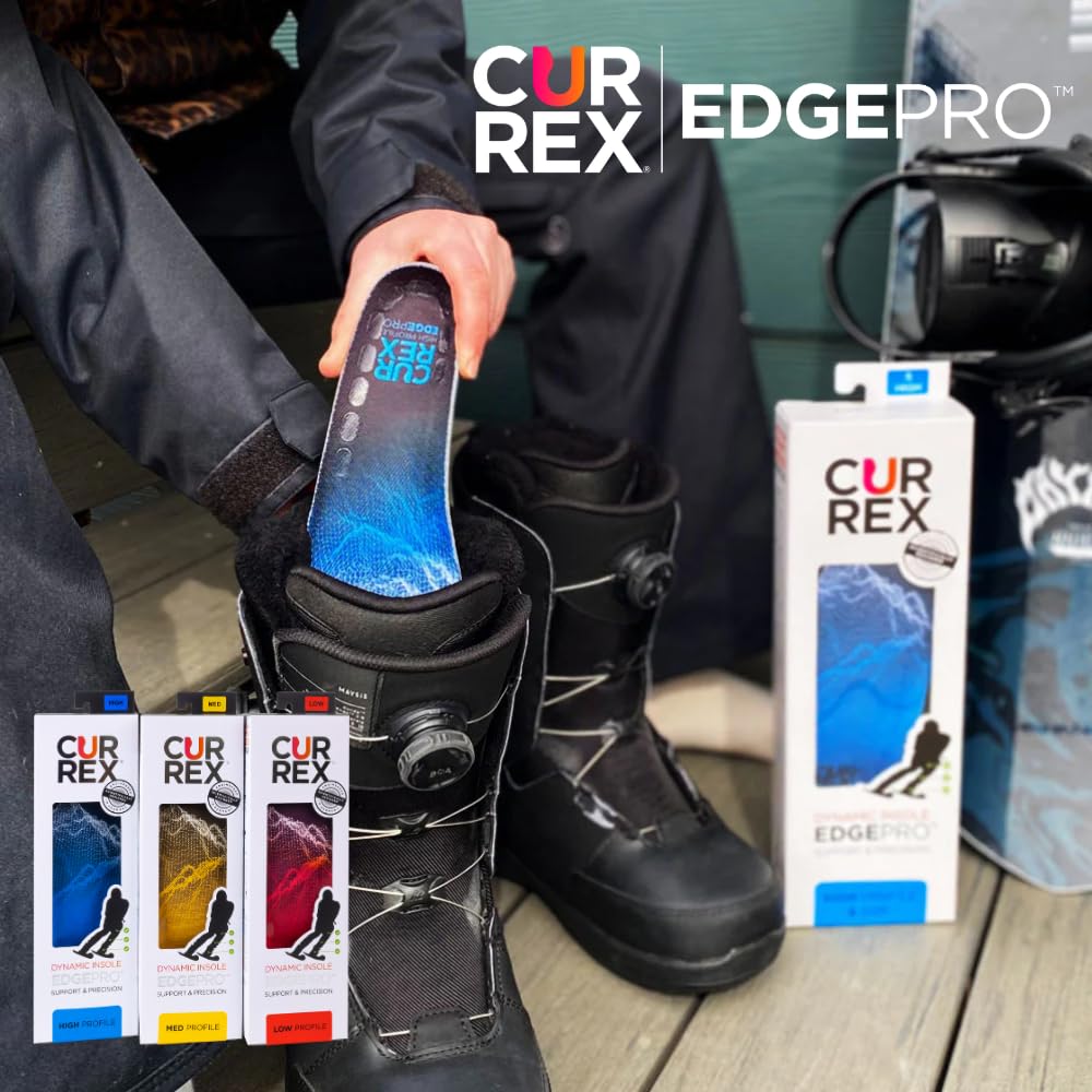 CURREX EdgePro Sohle – Deine neue Dimension des Carving. Dynamische Performance Einlegesohle für Ski, Langlauf oder Snowboard