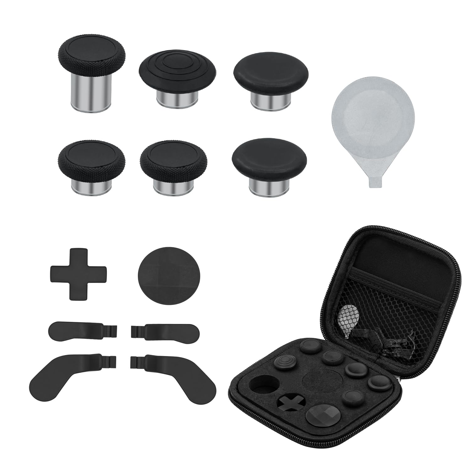 Mcbazel 13-in-1 Metal Thumbsticks Joysticks for Xbox Elite Series 2 Elite Series 2 controller accessories with 6 Swap