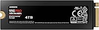 Vista 2 de Samsung 990 PRO disipador térmico SSD 4TB, NVMe M.2 2280, velocidades de lectura hasta 7,450MB/s, lo mejor para expansión de consola PlayStation 5