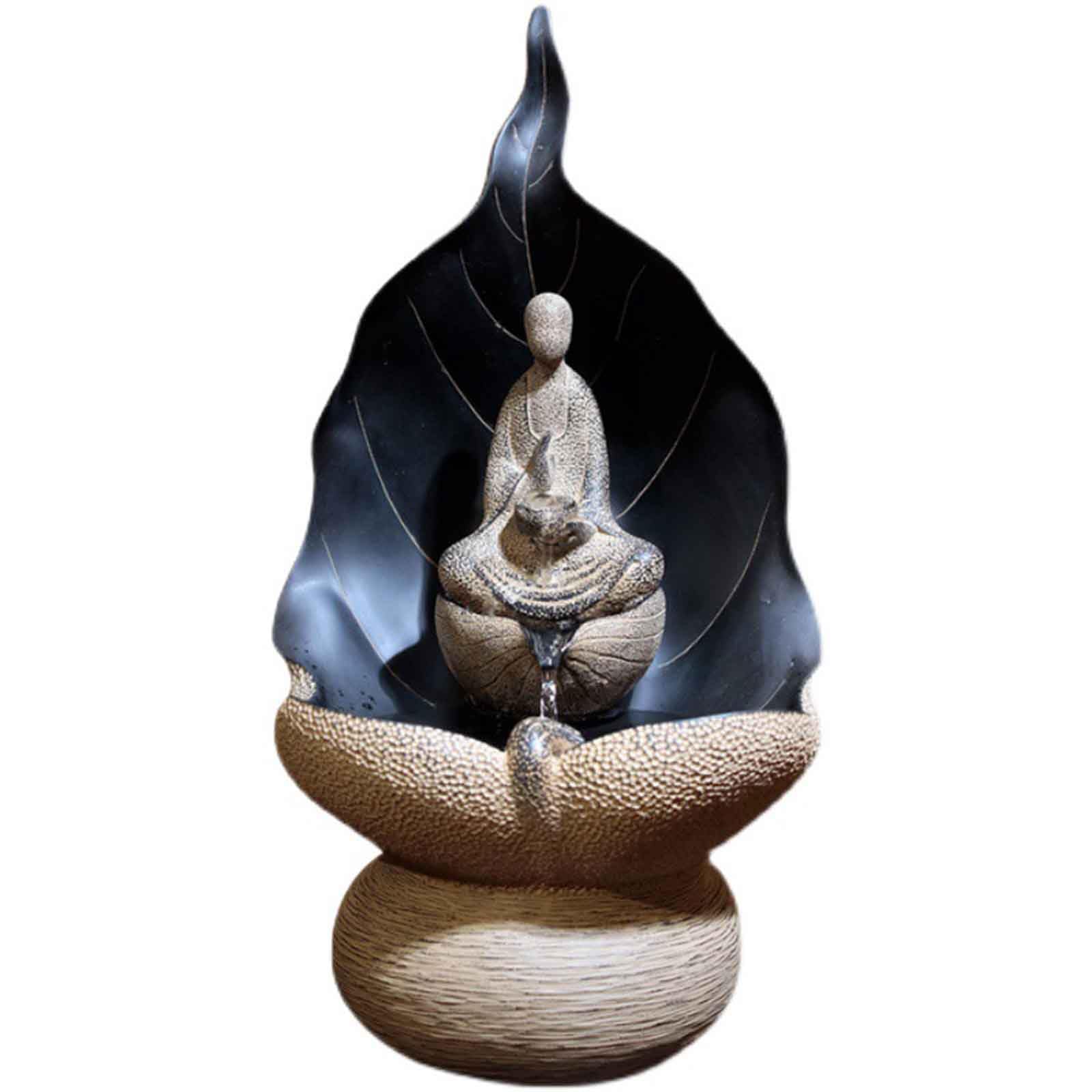 DFrywdgSEY tabletop fountain, Home Living Tea Circulating Water Feature Fortune Gift Tabletop for Room/Office Zen