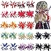 Produktbild Mylot 24 Stück gelockte Koker Schleifen, vollständig gefütterte Haarspangen für Babys, Mädchen, Kleinkinder, Festival-Geschenke, Kinder-Haar-Accessoires