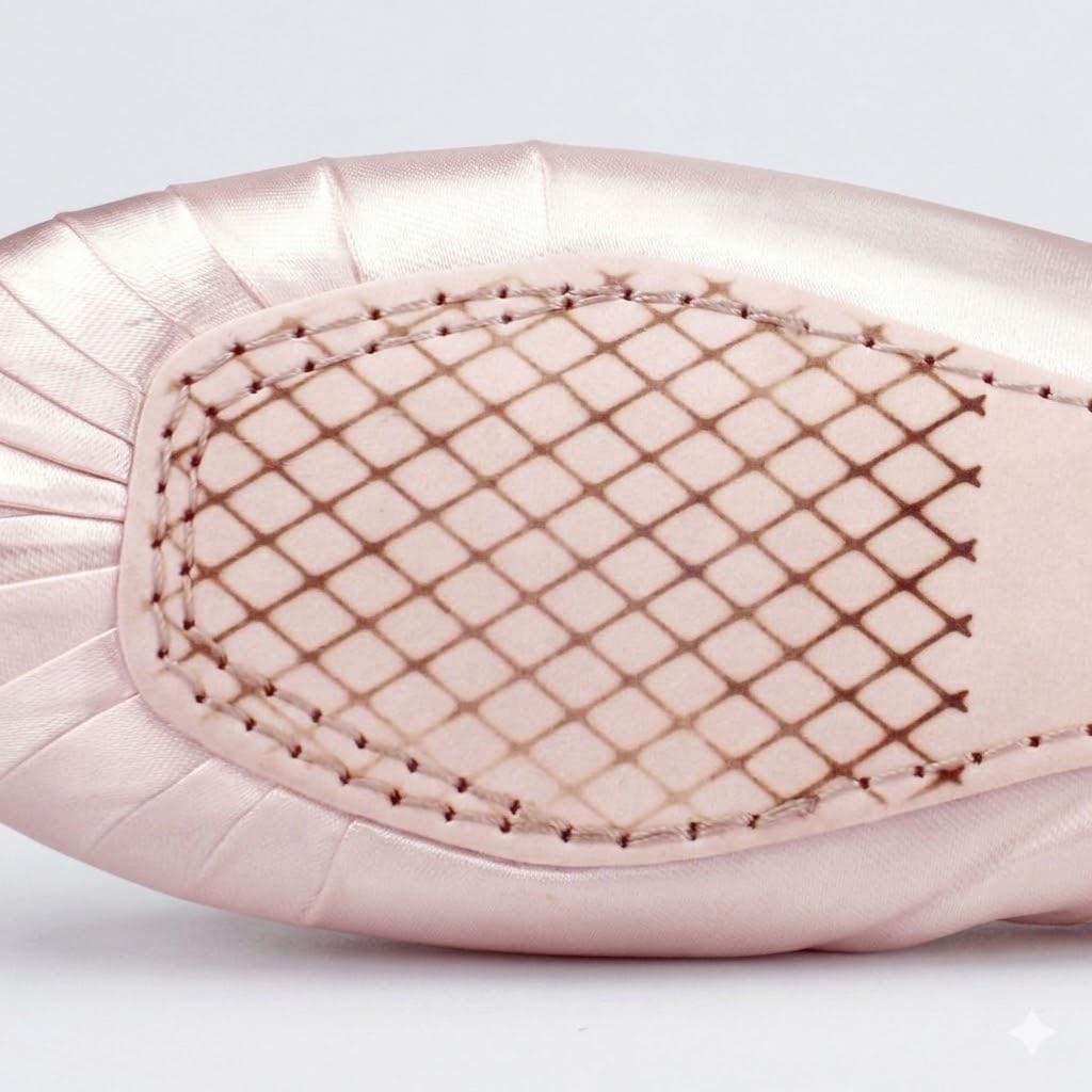 Ballett Spitzenschuhe Damen & Mädchen – Professionelle Ballettschuhe Rosa aus Satin oder Canvas mit Aufgenähten Bändern und Ledersohle,Pointe Shoes für Balletttraining, Spitzentanz,Aufführungen