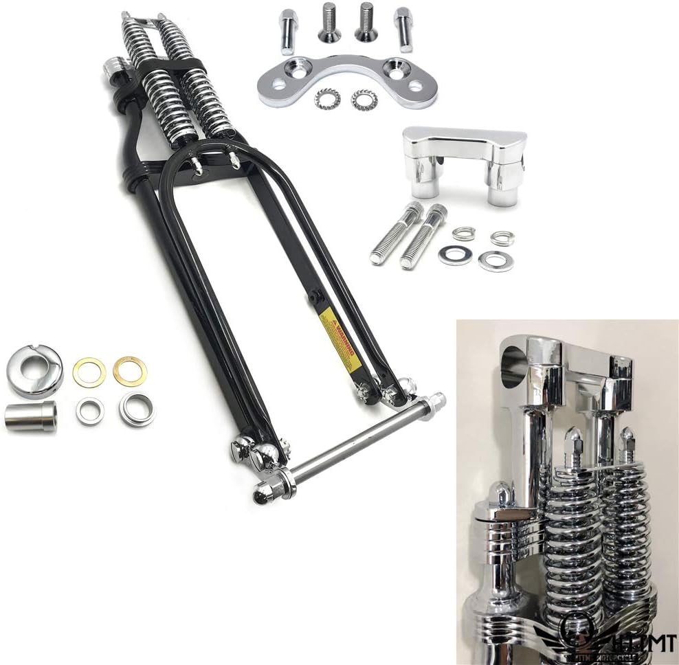 SMT- Springer Front End w/Handlebar Adapter 4" Handlebar Riser Compatible with Harley Custom