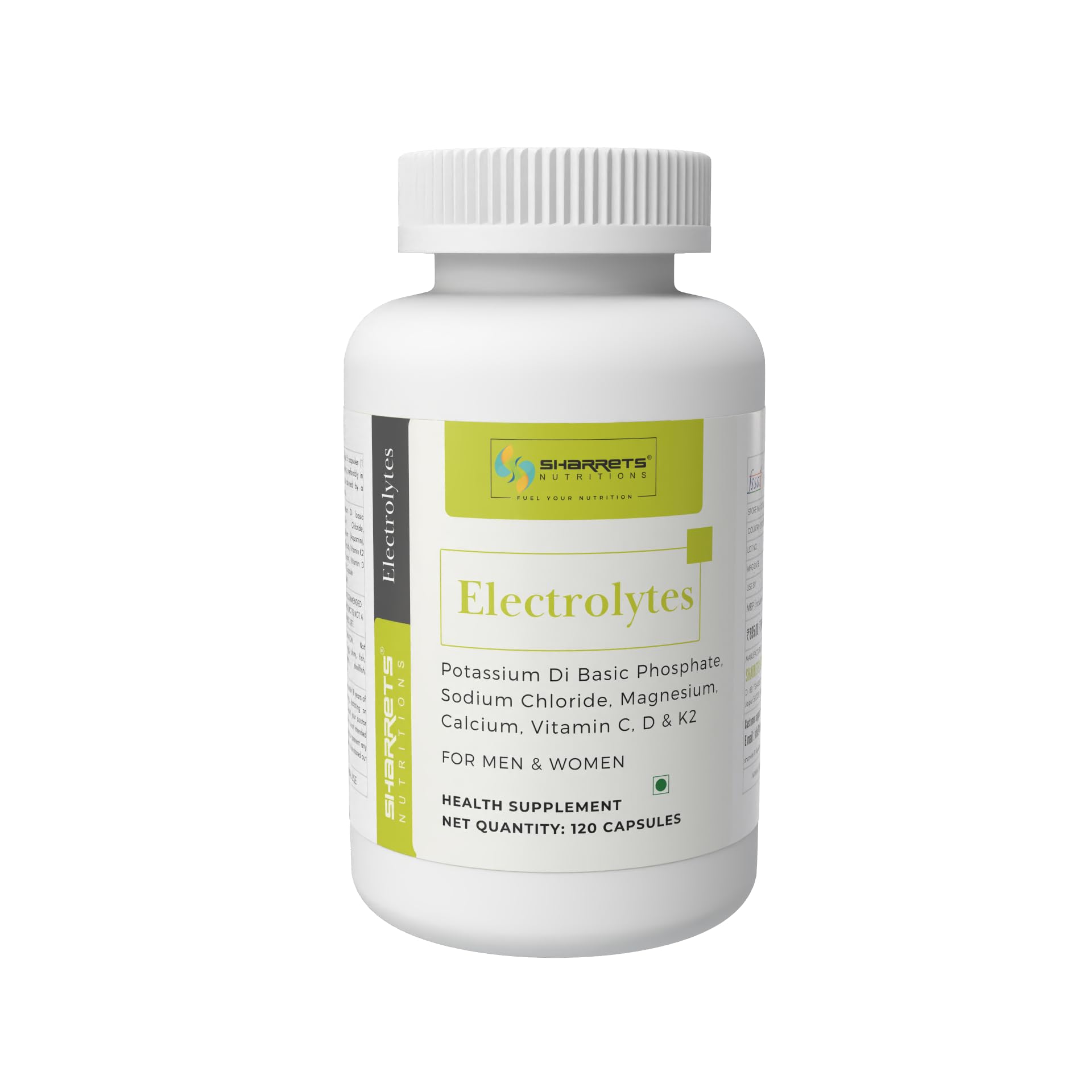 Sharrets Electrolytes 120 Capsules - Essential Minerals & Vitamins