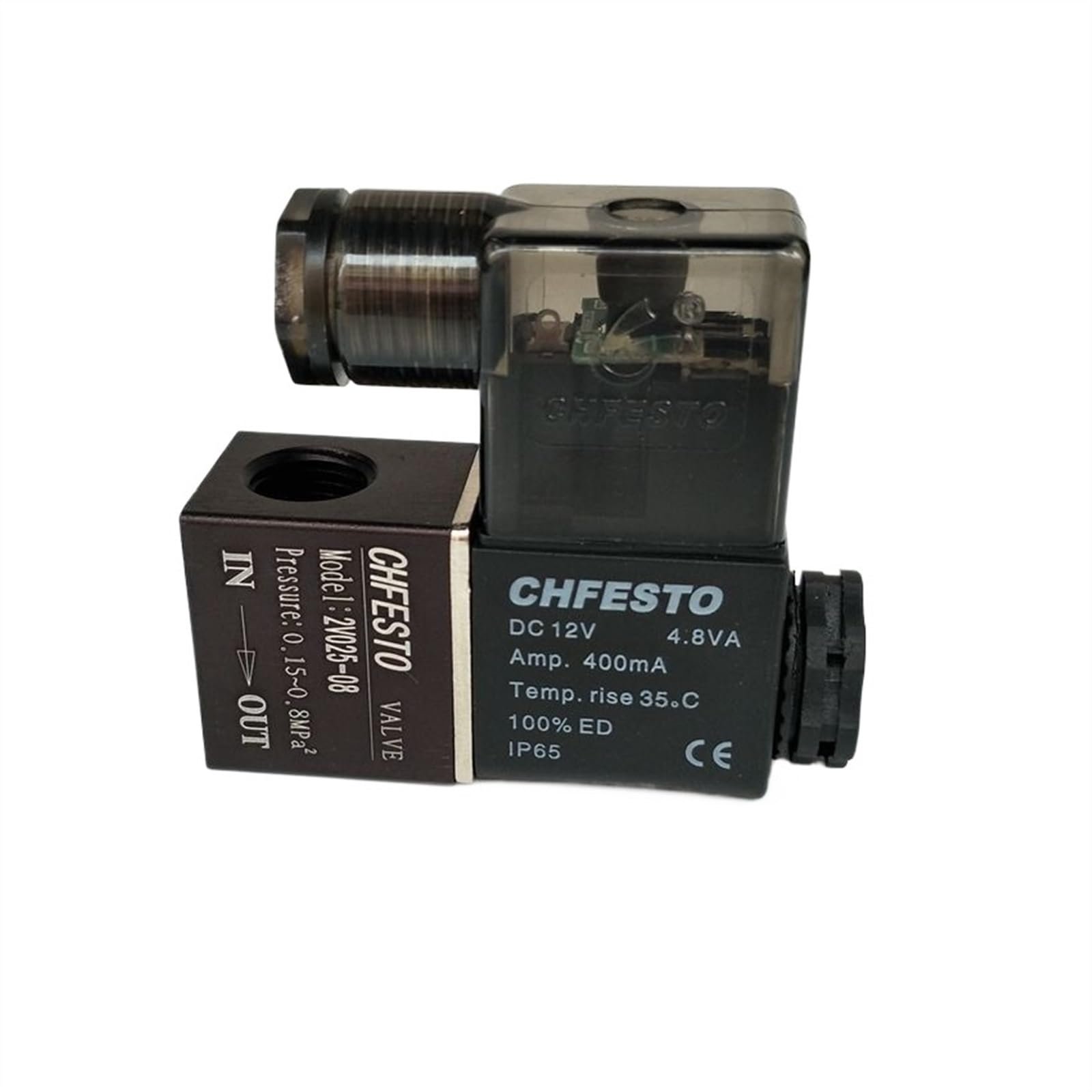 Pneumatyczny zawór elektromagnetyczny 2V025-08 DC12V 1/4"