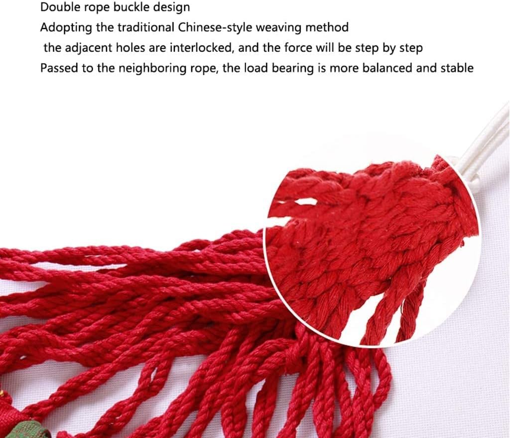 Portable Hammock, Outdoor Camping Hammock, Lightweight Folding Hammock, Hammock with Storage Bag, Indoor and Outdoor Dual-Purpose Hanging Chair (Red)