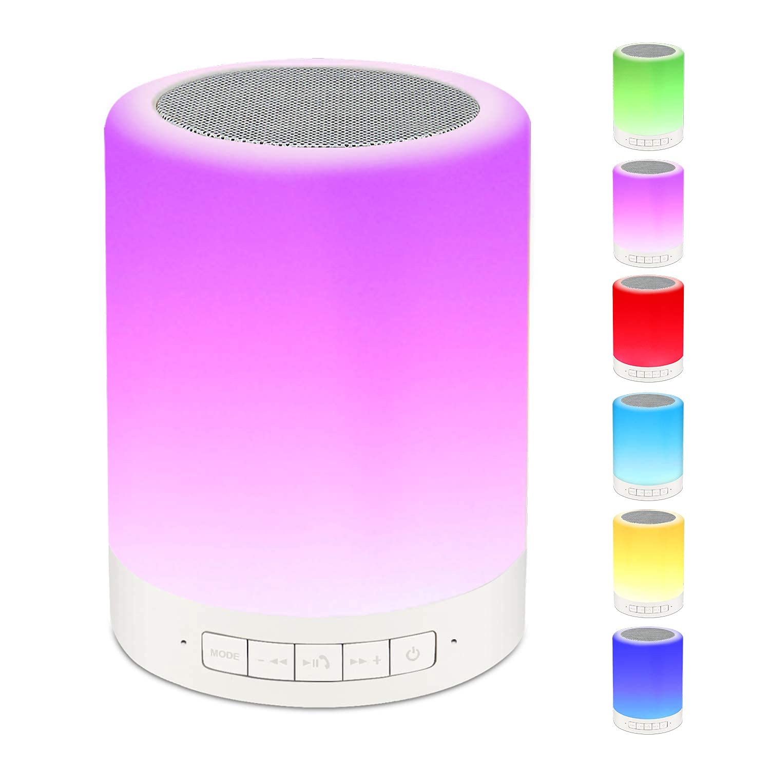 INVICTO Night Light Bluetooth Speaker Wireless Smart Touch Control Bedside Table Lamp with Colorful Led, Best Gift for Teens Kids Children Students Girlfriend Boyfriend Women Men (B0BG35T7B3) Amazon Price History, Amazon Price Tracker