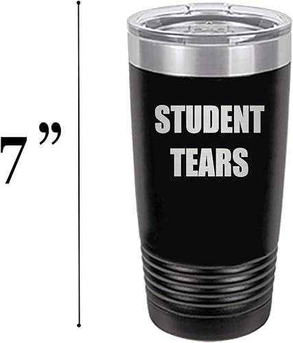 Miniatura 17 de Rogue River Tactical Funny Teacher Student Tears - Taza de viaje de 20 onzas, taza con tapa aislada al vacío, regalo para profesor escolar (azul)