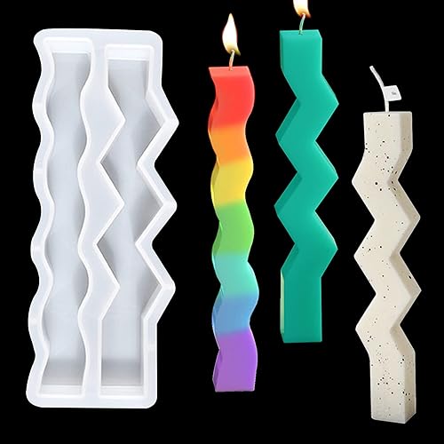 Moldes de silicona para velas, molde único de resina de silicona para pilar aromaterapia, velas, jabón, cera de jabón, molde de fundición epoxi para