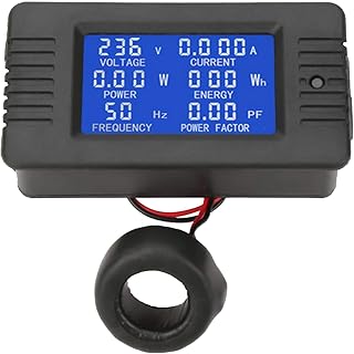 AC Digital Meter, PZEM-022 AC 80-260V 100A Multifunction Digital Meter Power Energy Voltage Current Test with Closed Type CT