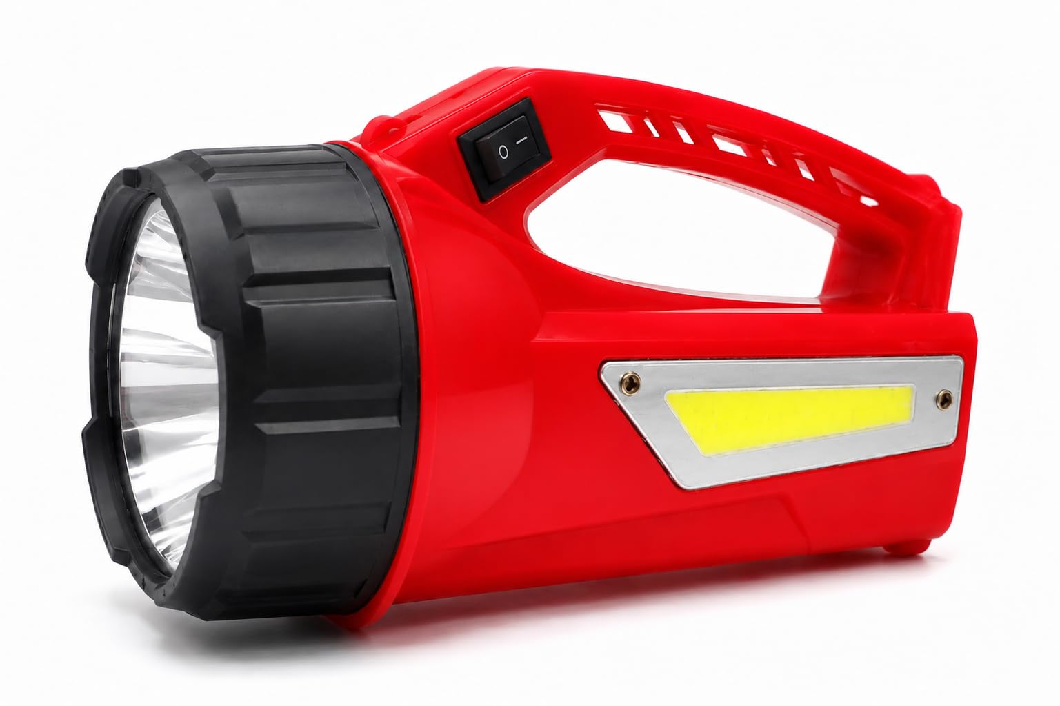 Rishi Ved Rechargeable LED Search Light with Side COB Panel | Heavy Duty Torch | USB Rechargeable High Brightness Flashlight | Portable Emergency Light for Camping, Security & Outdoor Use-image-30
