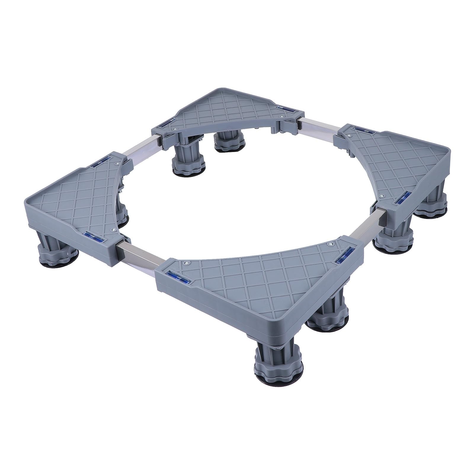 Soporte Móvil Para Refrigerador y Lavadora Con Ruedas Antivibración y Pies Ajustables Base Elevada De Inoxidable Para Secadora y Electrodomésticos