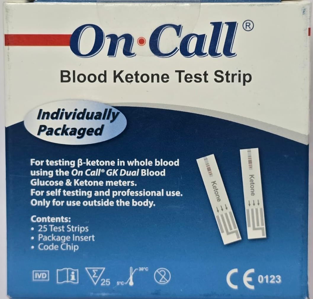 ON-Call GK Dual Ketone Strips 25 nos