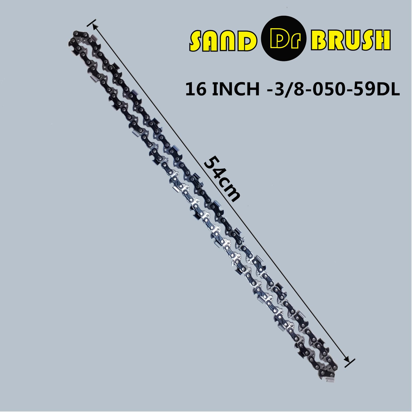 Chainsaw Chain 2pcs for Electric Saw 16 Inch (40cm) BarReplacement Chainsaw Chain 59 Drives, 29 Cutter, 3/8" PitchGauge 0.05"(1.3mm) Electric Chainsaw Spare Parts 16Inch - Image 4