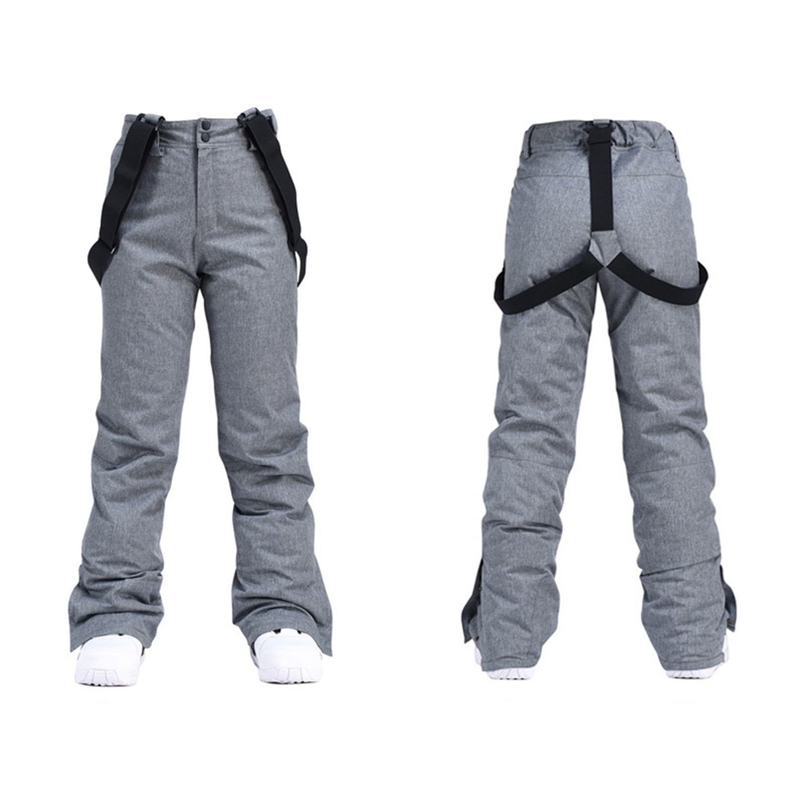 2026 Traje de esquí para mujer, pantalones negros elegantes, impermeables, a prueba de viento, con capucha gruesa para snowboard, negocios, correr, cómodo otoño invierno para camping, pesca