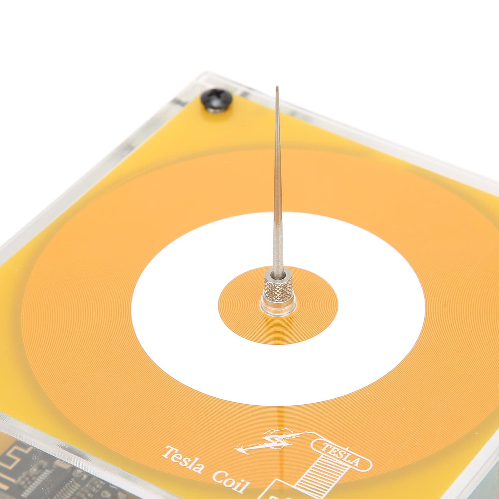 Bobina de de Música, Generador de de Altavoz de Bobina de de Música Multifunción, Altavoz de Plasma Amarillo de Transmisión Inalámbrica Táctil con Luz(EU)