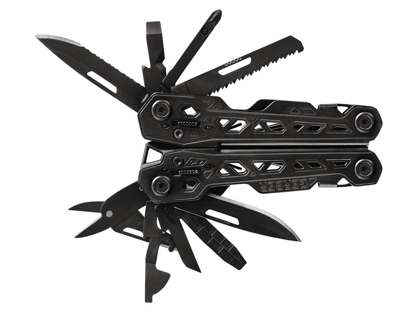 Gerber Herramienta multifunción con funda de nailon y 17 funciones, Truss Multi-tool, Negro, 30-001780