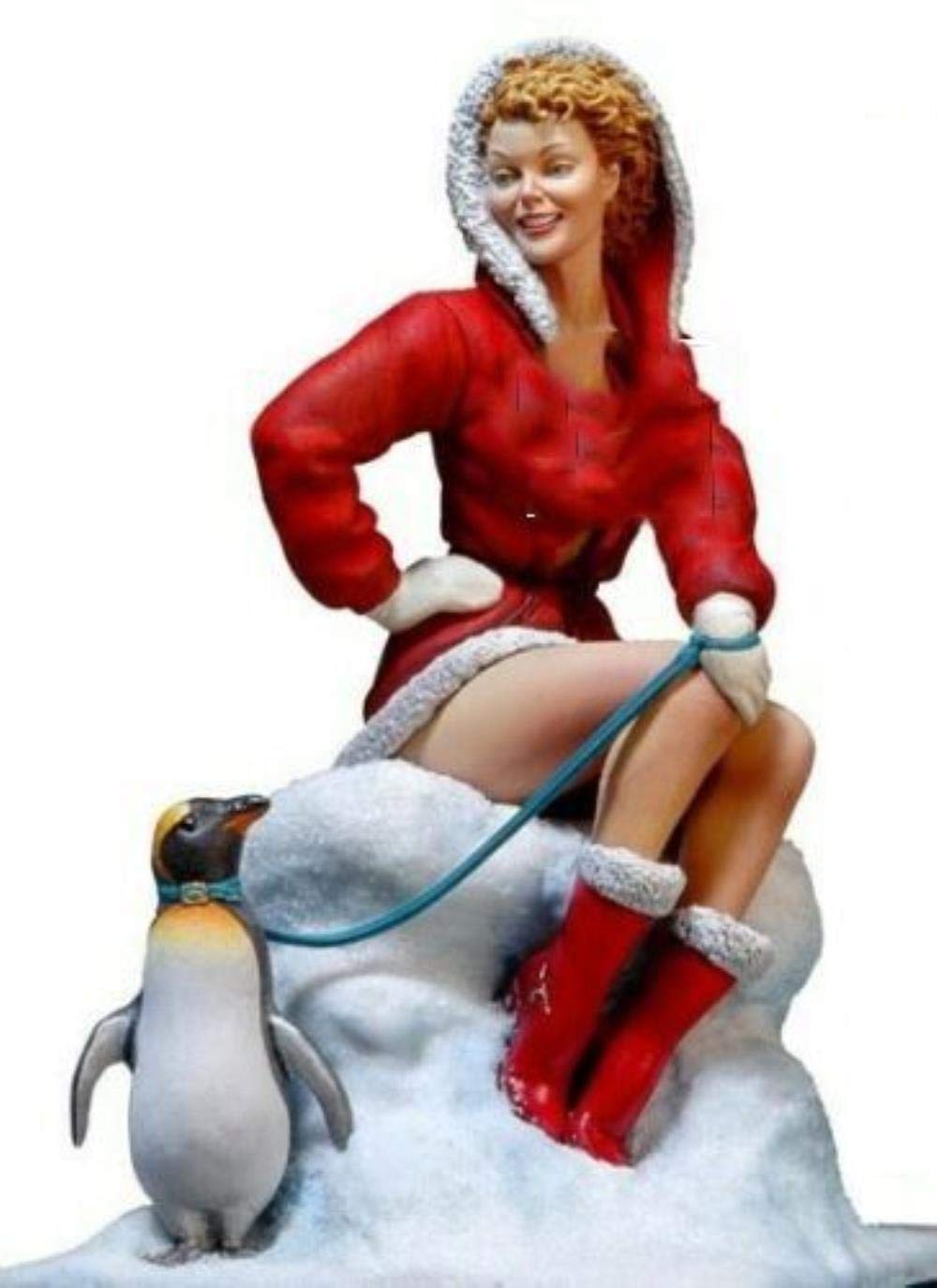 PANGCHENG 1/22 80Mm Chica Moderna Sentada con Base 80Mm Figura De Resina Kits De Modelos En Miniatura Sin Ensamblar Sin Pintar