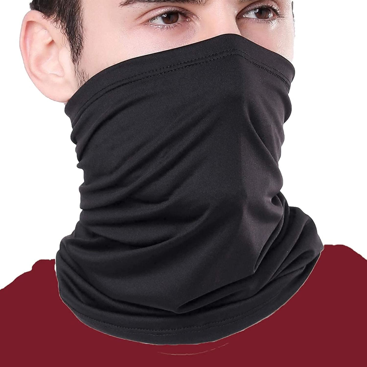 fete propz New Full Face Summer/Winter Bandana Face mask Cover Cycling Biking Running Neck Gaiter Headgear Scarf Hiking Camping Gym Yoga Sports for Men's & Women's(Multicolor)-picture-0
