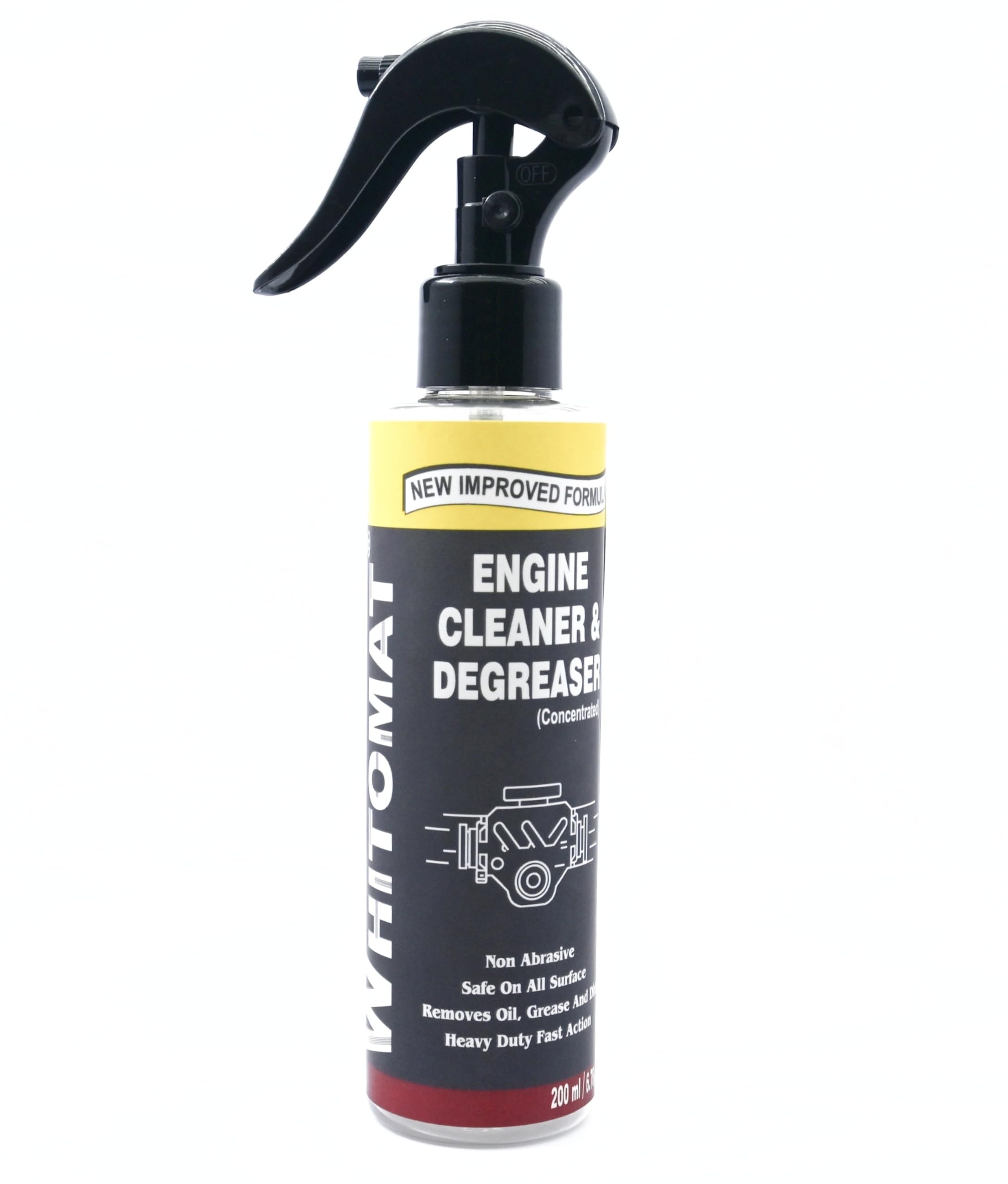 Heavy-Duty Engine Degreaser and Industrial Strength Oil Stain Remover for Rapid Cleaning of Grease and Grime from Engine Bays and Mechanical Assemblies | 200 ml