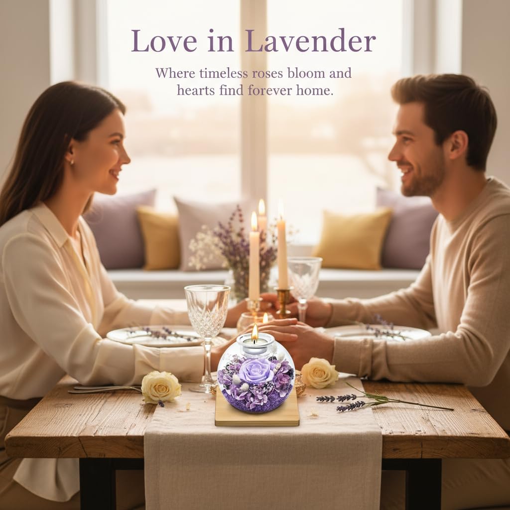 Mothers Day Gifts for Mom, Eternal Preserved Real Rose,Preserved Rose in Glass Dome Gifts, Romantic Mother's Day Valentine Christmas Birthday Gift for Women Mom Girlfriend Wife Home Decor - Image 4