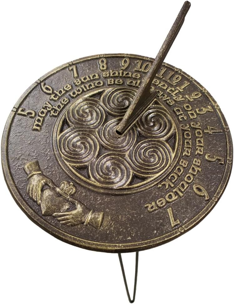 Prime Retreat Claddagh Sundial and Hairpin Pedestal