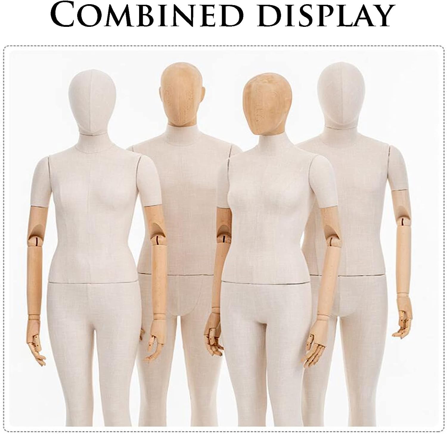 Amazon.co.jp: 全身女性男性マネキン 取り外し可能なマネキントルソー