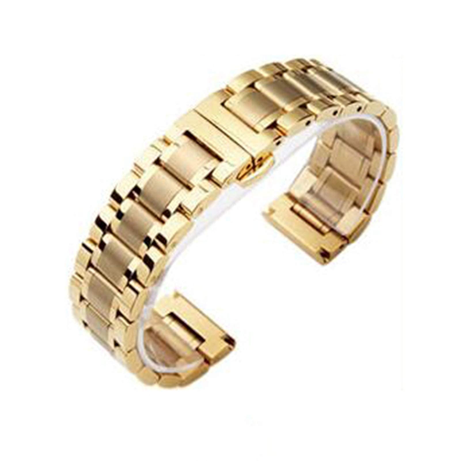 Gumowy pasek do zegarka, pasek do zegarka ze stali nierdzewnej, pasek do zegarka ze stali nierdzewnej Metalowa opaska na nadgarstek 14 mm 15 mm 16 mm 17 mm 18 mm 19 mm 20 mm 21 mm 22 mm 23 mm 24 mm Sz