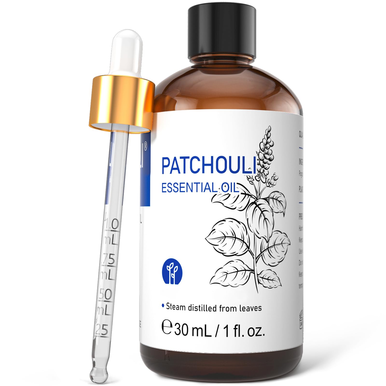 HIQILI Patchouli Essential Oil for Body Skin Care, Aromatherapy &amp; DIY