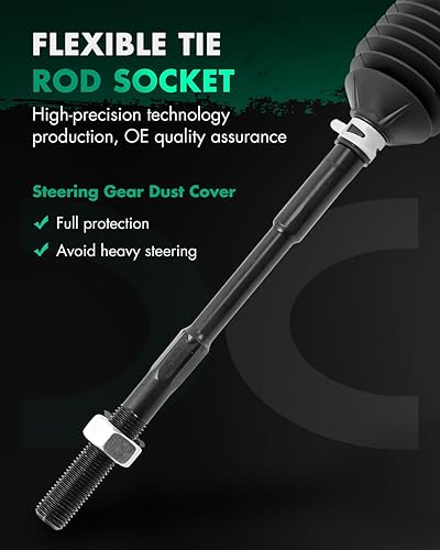 Miniatura 4 de SCITOO Conjunto completo de cremallera y piñón de dirección asistida para Nissan Murano 2005-2007 V6 3.5L AWD 49001CB800 49001CC20B