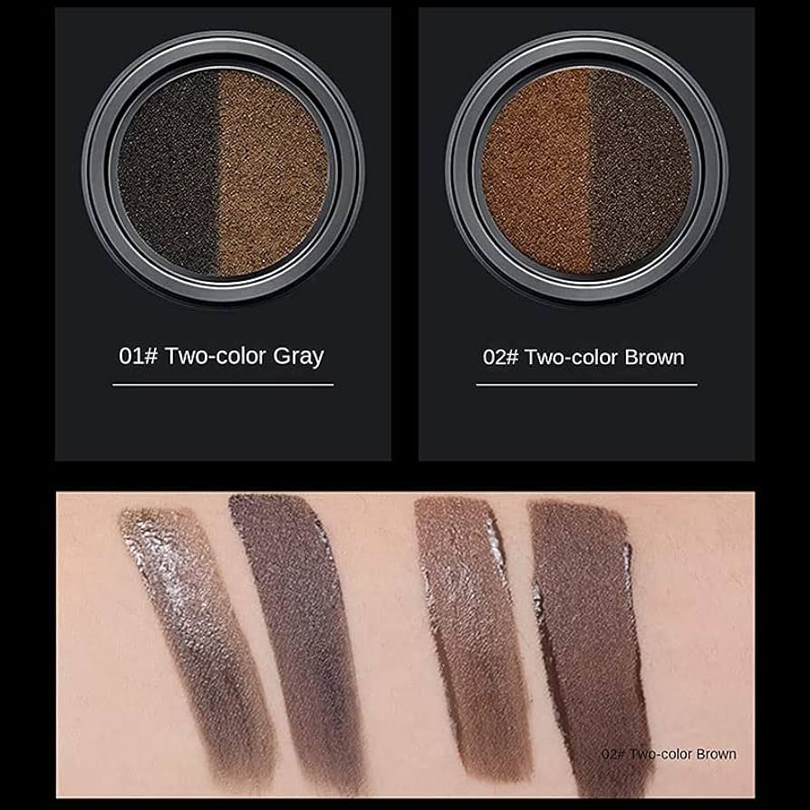 クッションアイブロウ　2個セット Amazon | karonpeln アイブロウパウダー 2色 眉毛パウダー エア