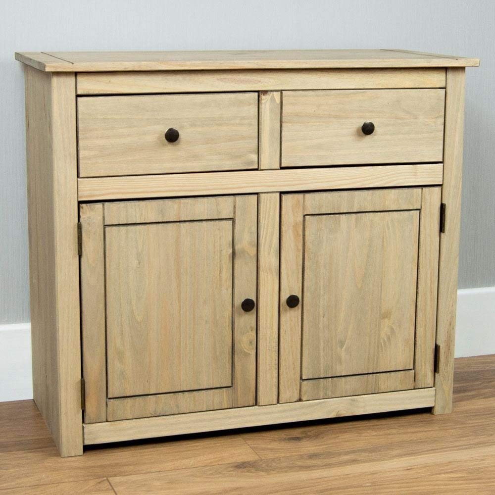 Panama Sideboard 2 Door 2 Drawer Solid Pine Living Room Home Furniture