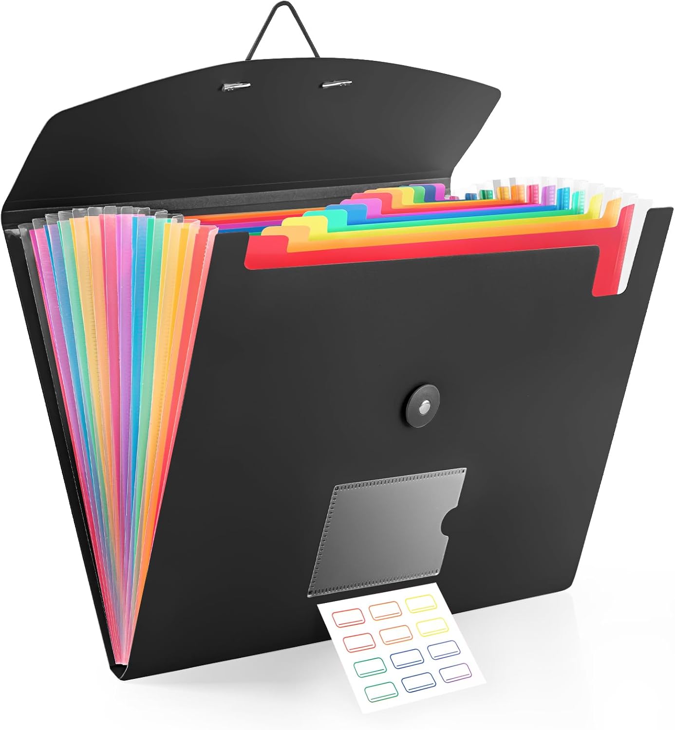 13 Pocket Accordion File Organizer with Elastic Closure, Expanding File Folder for Letter Size A4 Papers, Ideal for Home, Office Supplies, College Essentials – Black 13 Pocket Accordion File Organizer with Elastic Closure, Expanding File Folder for Letter Size A4 Papers, Ideal for Home, Office Supplies, College Essentials – Black