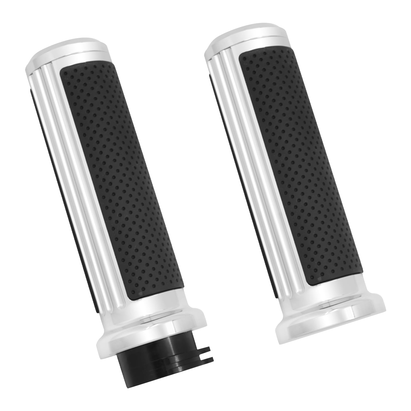 1 inch Handlebar Grips 25mm Aluminum Defiance Hand Grips Compatible with Harley Touring Softail Dyna Sportster XL883 1200 XR VRSC
