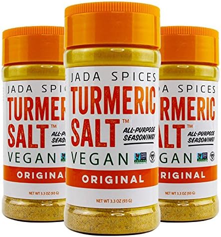 Turmeric Salt Spice and Seasoning - 3PACK Combo - Vegan, Keto & Paleo Friendly - Perfect for Cooking, BBQ, Grilling, Rubs, Popcorn and more - Preservative & Additive Free