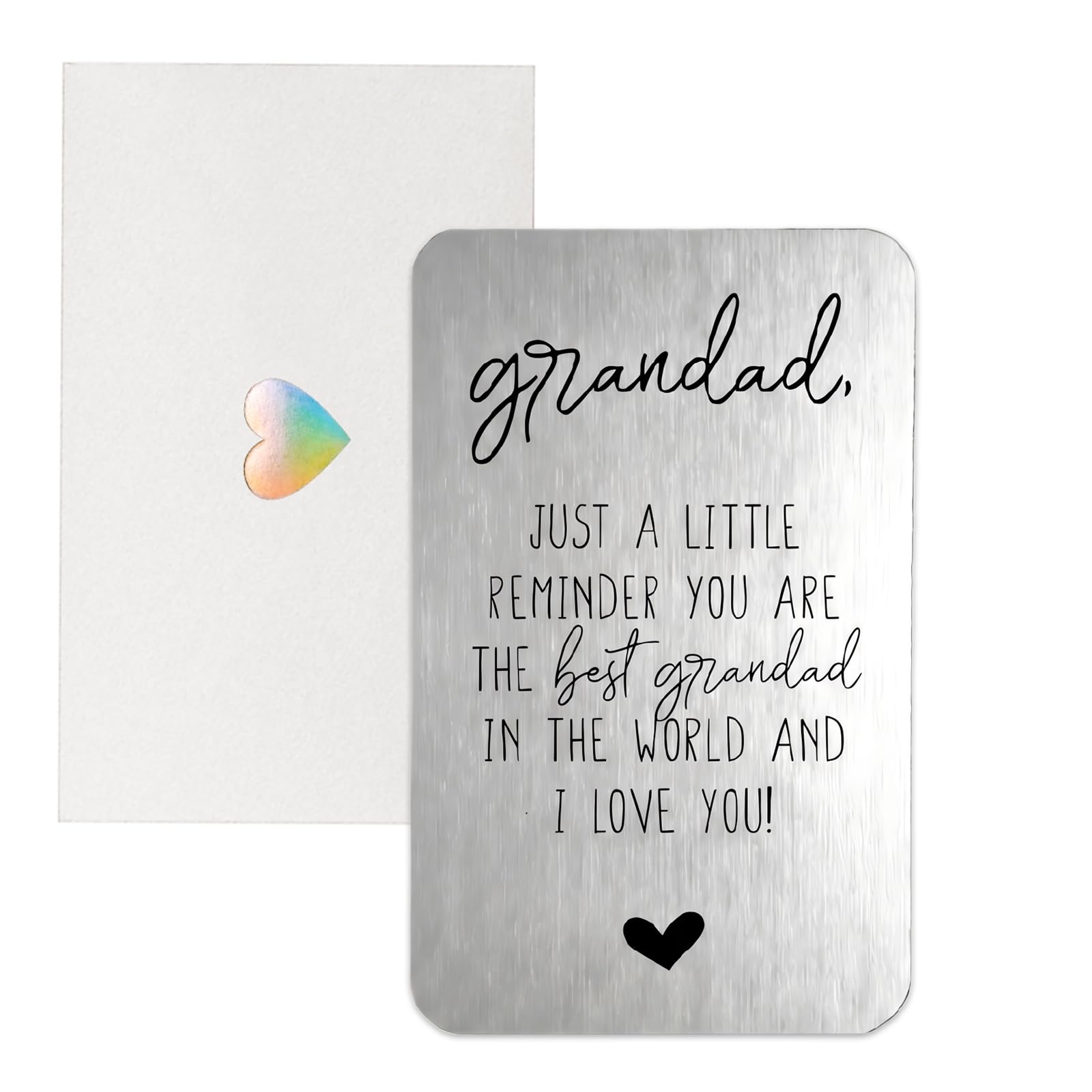 Virelle Men's Grandad Card From Grandchild With Envelope - Birthday Gifts Presents For Fathers Day Card