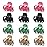 Cobahom 12 Pack Small Hair Claw Clips 1.2 Inch Matte Hair Clips for Thin Hair No-Slip Mini Hair Clips Hair Styling Accessories for Women and Girls, Pink, Black, Green, Apricot