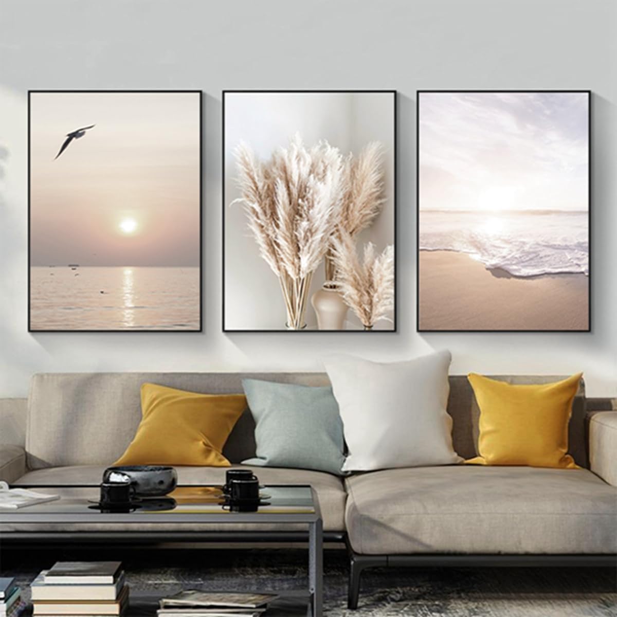 Bohemian Poster Set: Aesthetic Plant Pictures, Modern Abstract Art, Boho Decorative Wall Pictures, 3 Pieces - Image 3