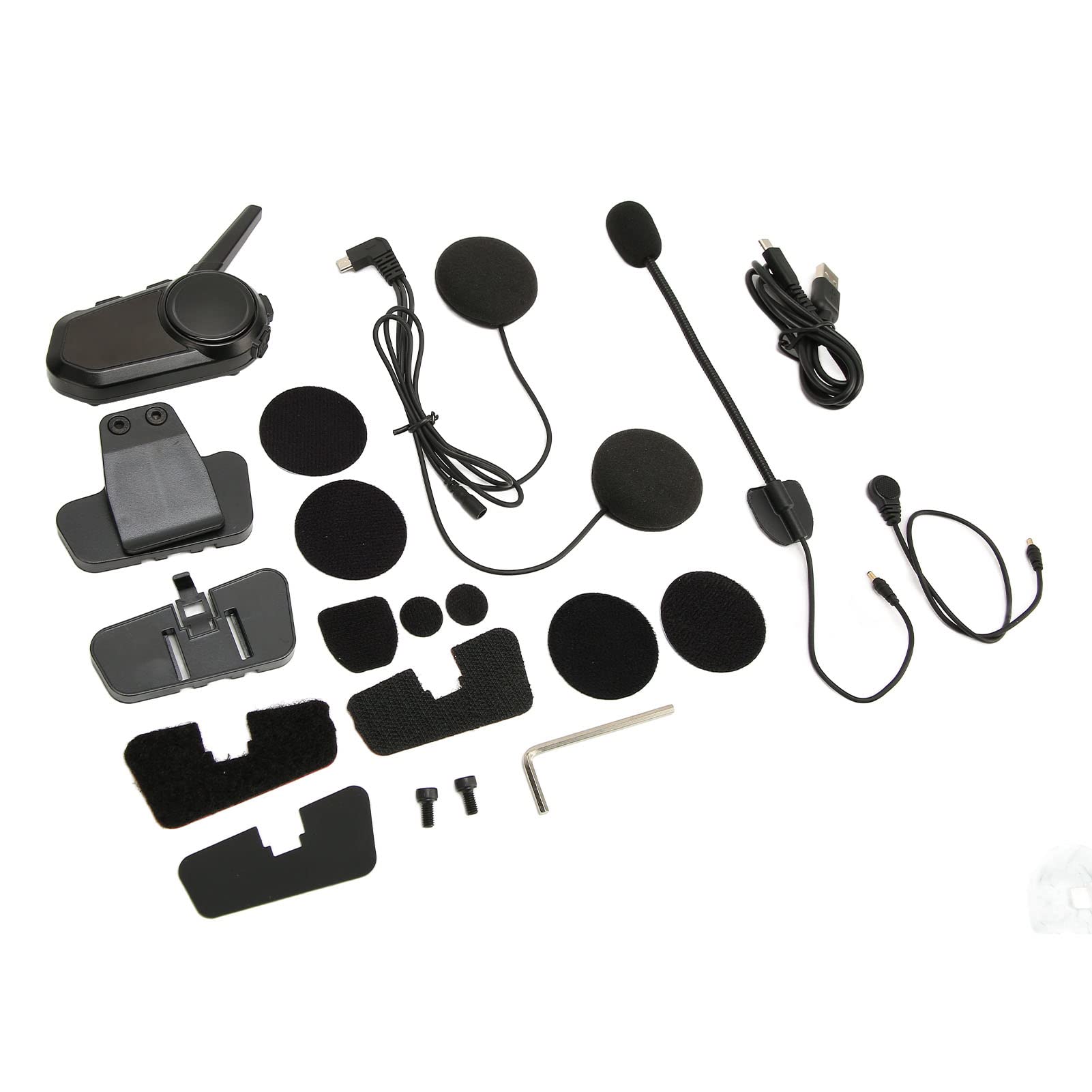 Intercomunicador Bluetooth para Moto con Alcance de 1200 M y Reducción de Ruido para 6 Conductores Aventuras en Moto