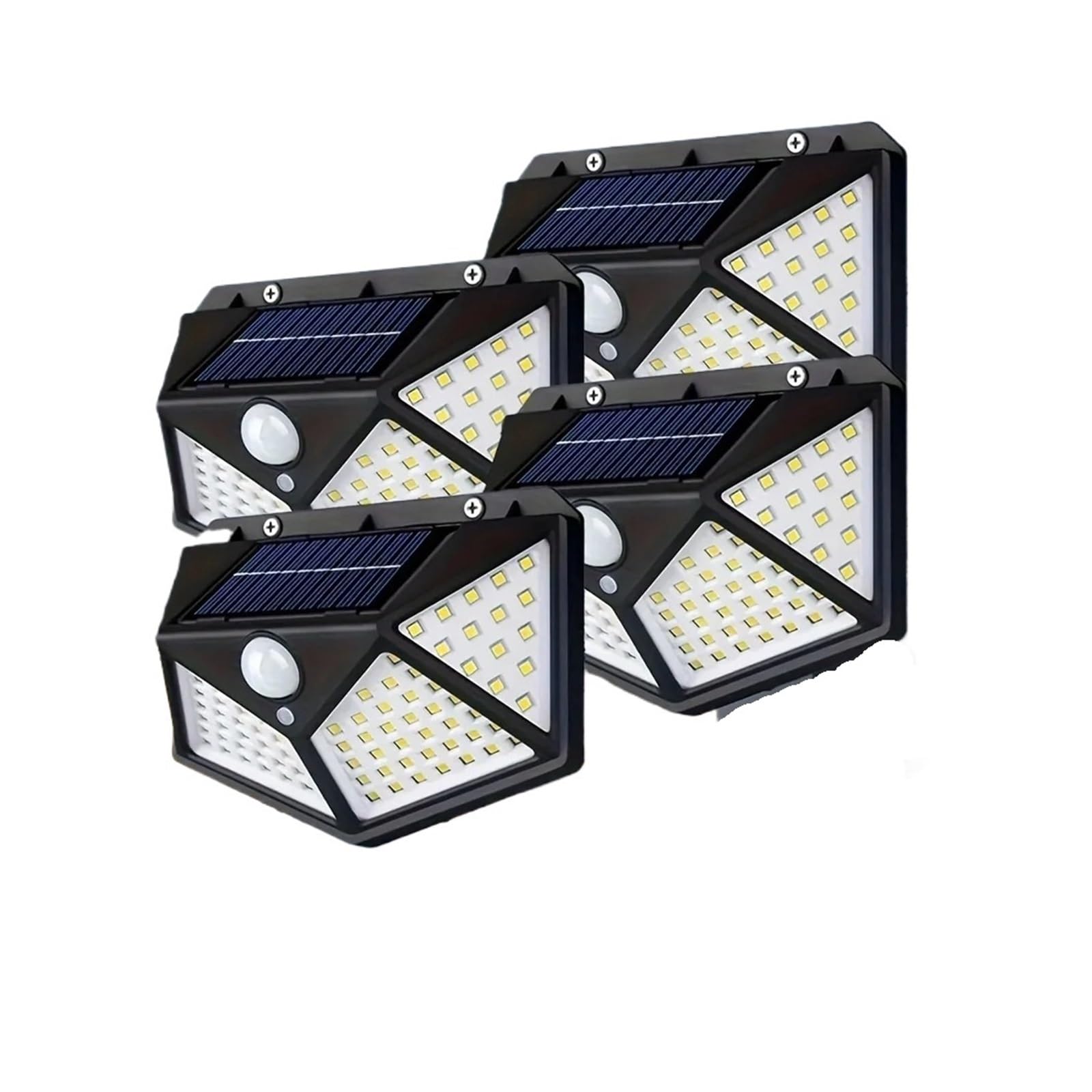 NGTFDCP Solar Street Light, 10pcs Solar Light 100 LED Outdoor Lights 3 Modes Security with Motion Sensor Waterproof for Garden Patio Garage Wall,for Garden,Garage