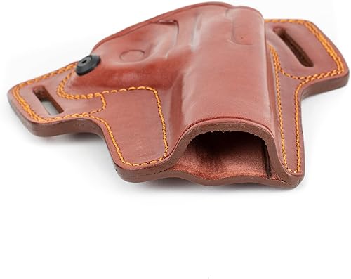 Miniatura 4 de Para Ruger Mark IV Lite 2245 Combat Master Owb Funda de cuero para pistola de cinturón