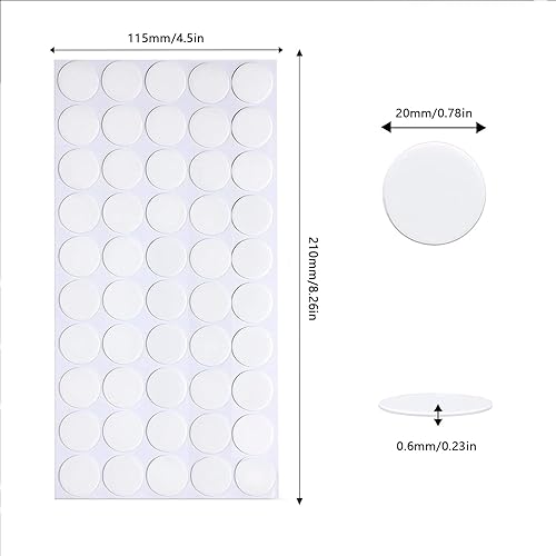 Miniatura 8 de Puntos de pegamento de gel de museo transparentes extraíbles, puntos de pegamento de gel de doble cara para colgar en la pared, puntos pegajosos