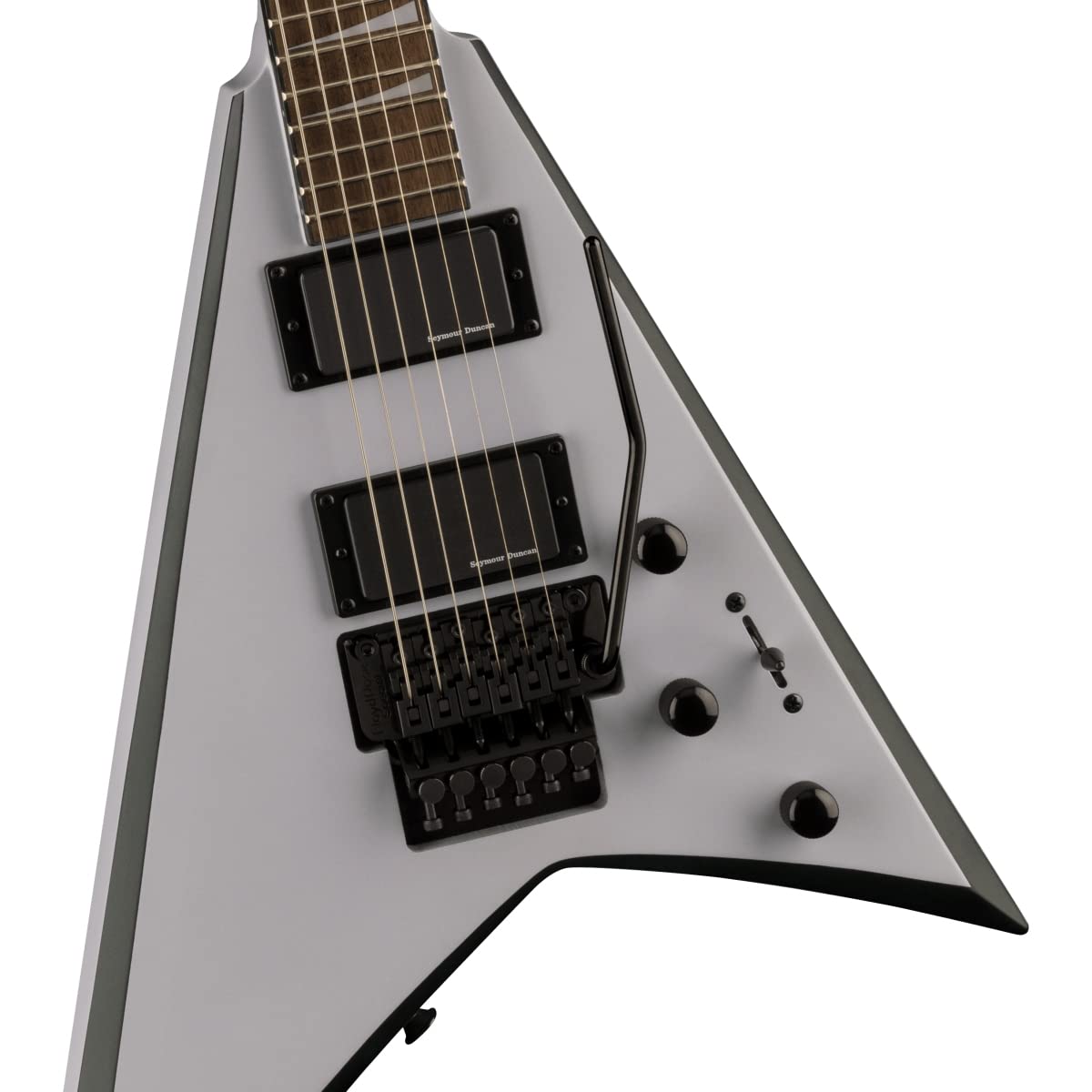 Jackson X Series Rhoads RRX24 Matt Battleship Grey/Black Bevel