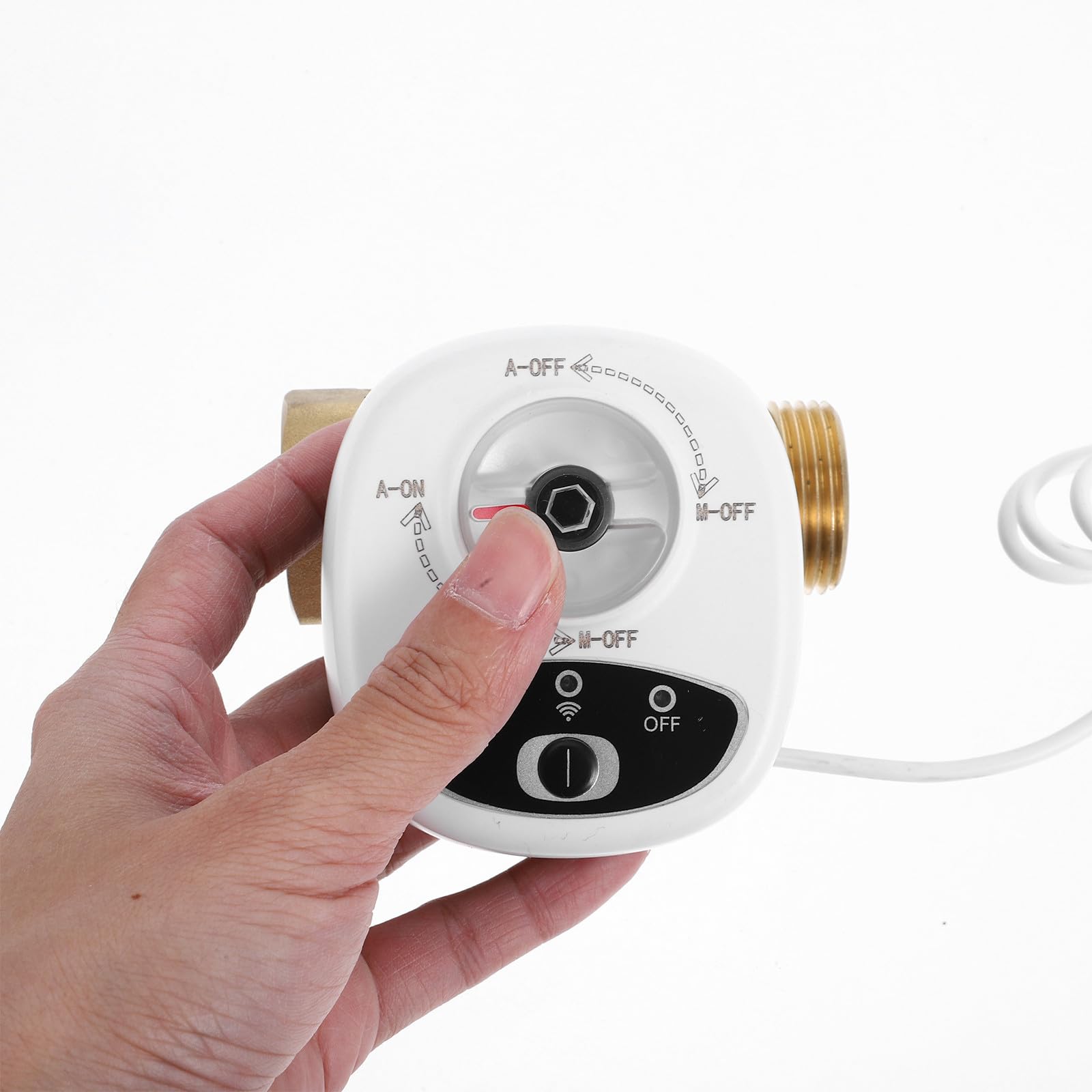 Válvula de Agua Inteligente Wifi con Temporizador Electrónico y Sistema de Alarma, Control Remoto para Tubería Dn25, Material PC y Abs, Adecuado para Gestión del Agua