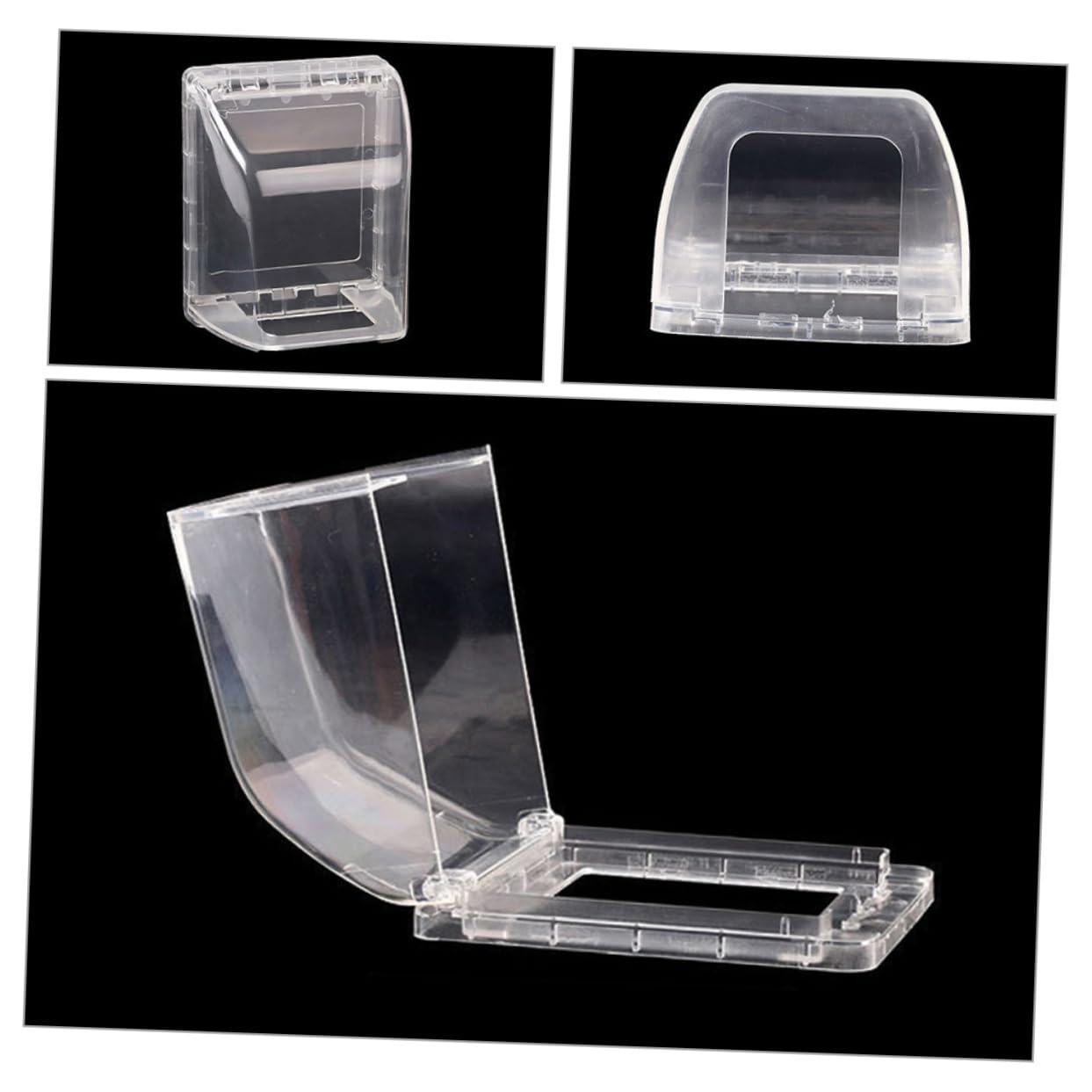 POPETPOP 3 ensembles Couvercle De Protection De Prise De Protection De Prise De Étanche Pour Bébé Couvercles De Prise Électrique Couvercle De Protection 2 pièces * 3