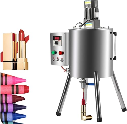 Máquina de llenado de mezcla de agitación de calefacción automática comercial de 15L4Gal, máquina de llenado de lápiz labial 110v 1500w para