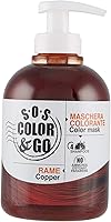 S.O.S COLOR & GO Maschera Colorante Riflesssante e Ravvivante, Rame, 300 Millilitri