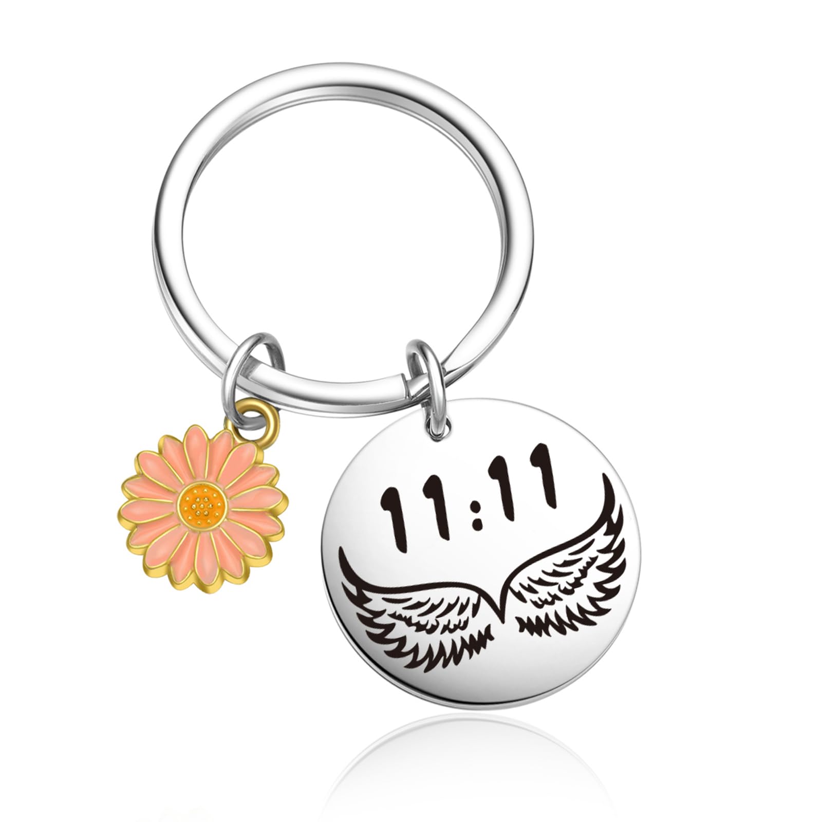OWHOMS 11 11 Jewelry Numbers 11:11 Keychain Wishing Keychain For Bestie Grandson Graduation Jewelry