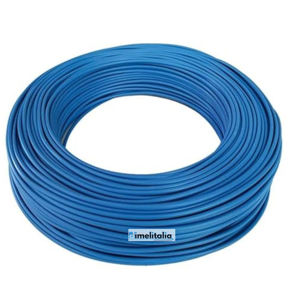 Cavo Filo Elettrico Metri 25 Unipolare Colorato FS17 Colorato Matassa Per Infilaggi ed Impianti Elettrici (Azzurro, mmq. 6)